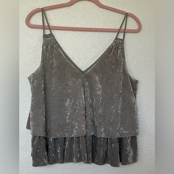 Aerie Gray Velvet Tank - Picture 3 of 11